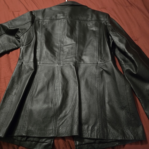 East 5th Black Leather Jacket - Picture 3 of 5